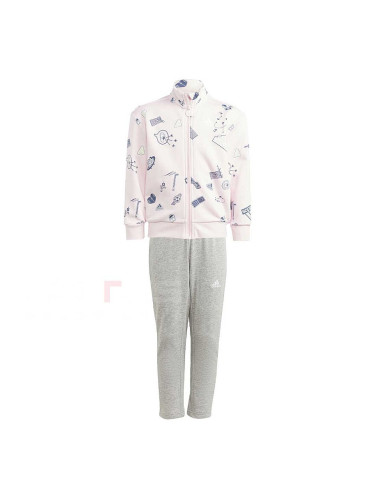 ДЕТСКИ СПОРТЕН ЕКИП ЗА МОМИЧЕ ADIDAS IN3304 LK BLUV TS РОЗОВ/СИВ