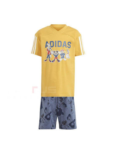 ДЕТСКИ СПОРТЕН ЕКИП ЗА МОМЧЕ ADIDAS IT8777 LK DY MM T SET ЖЪЛТ/СИН