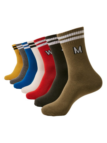 College Letter Socks 7-Pack wintercolors