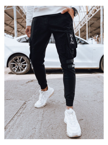 Черни мъжки джогър панталони Dstreet