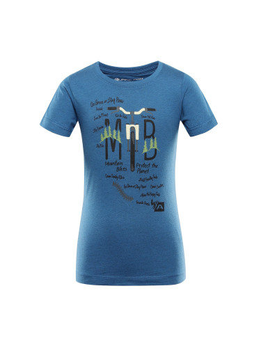 Children's cotton T-shirt ALPINE PRO BIGERO vallarta blue variant pc