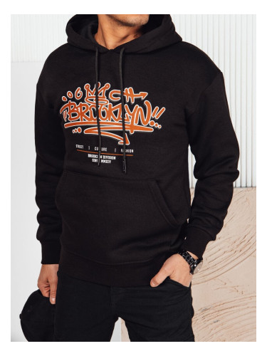 Men's black sweatshirt with Dstreet print