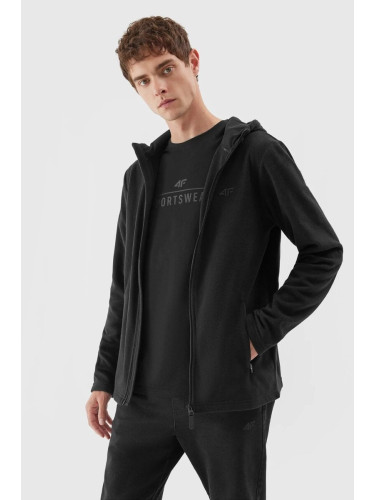 Men's fleece sweatshirt 4F black