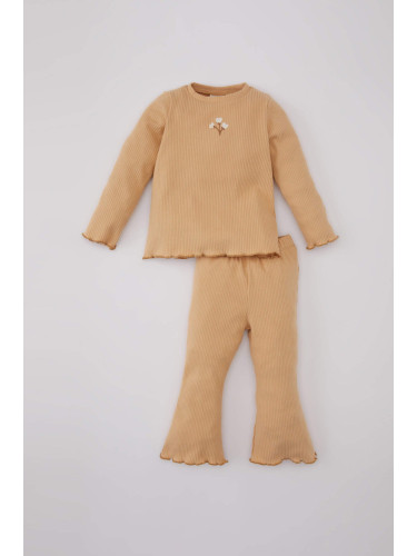 DEFACTO Baby Girl Floral Camisole T Shirt Leggings 2 Piece Set