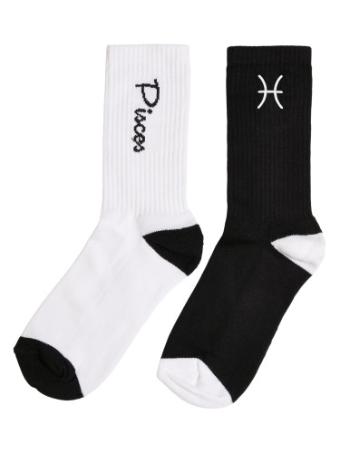 Zodiac Socks 2-Pack Black/White Fish