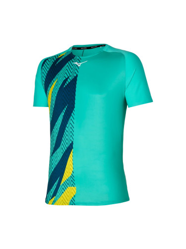 Mizuno Men's Shadow Graphic Tee Turquoise L T-Shirt