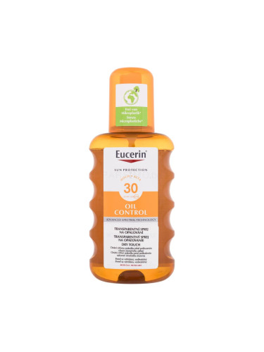Eucerin Sun Oil Control Dry Touch Transparent Spray SPF30 Слънцезащитна козметика за тяло 200 ml