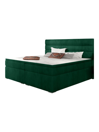 Тапицирано легло Victoria С матрак и протекор-160 x 200-Prasino