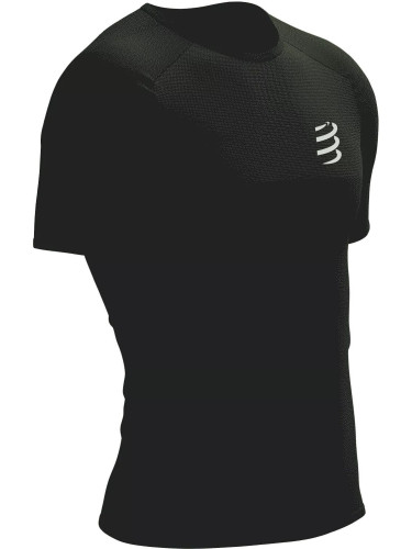 Compressport Performance SS Tshirt M Black/White XL Тениска с къс ръкав за бягане