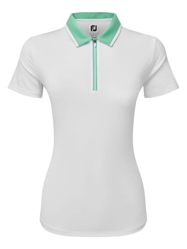 Footjoy Colour Block Lisle White/Mint M Риза за поло