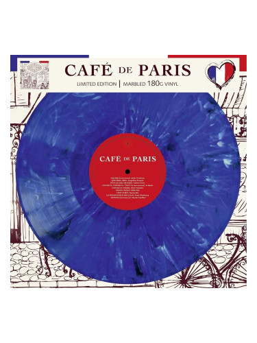 Various Artists - Café De Paris (Limited Edition) (Numbered) (Blue Marbled Coloured) (LP)