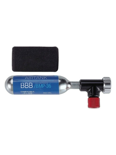 BBB Co2 EasyAir Pump + Cartridge Black CO2 помпа