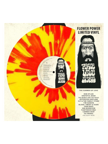 Various Artists - Peace - Love - Music (Limited Edition) (Yellow/Red Marbled Coloured) (LP)