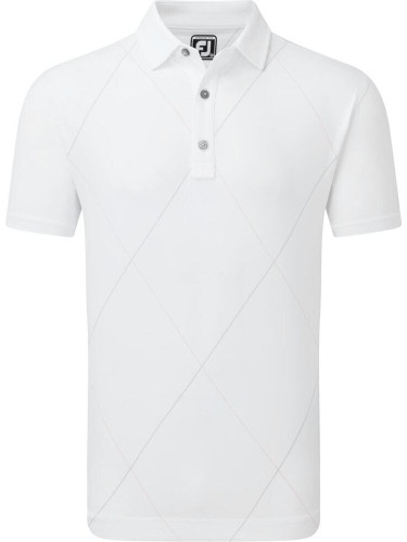 Footjoy Raker Print Lisle White XL Риза за поло