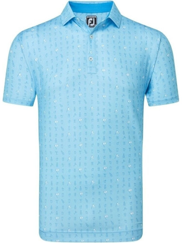 Footjoy The 19th Hole Lisle Blue Sky 2XL Риза за поло