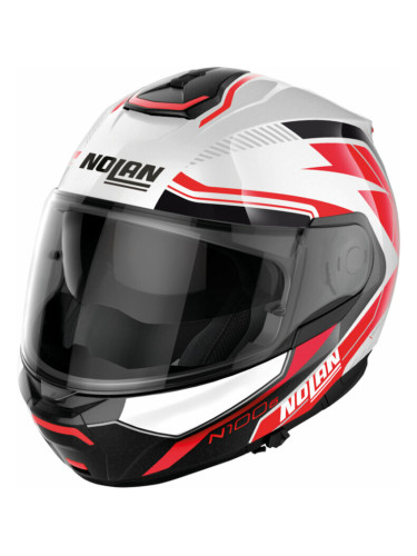 Nolan N100-6 Surveyor N-Com Metal White Red/Black S Каска