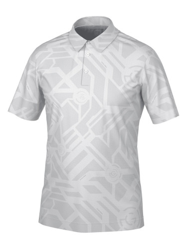 Galvin Green Maze Mens Breathable Short Sleeve Shirt Cool Grey 2XL