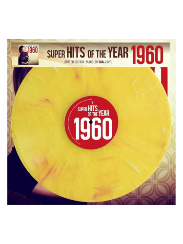 Various Artists - Super Hits Of The Year 1960 (Limited Edition) (Numbered) (Yellow Marbled Coloured) (LP)