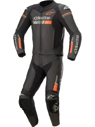 Alpinestars GP Force Chaser Leather Suit 2 Pc Black/Red Fluo 52 Mото екип от две части