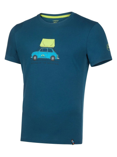 La Sportiva Cinquecento T-Shirt M Storm Blue/Lime Punch L Тениска