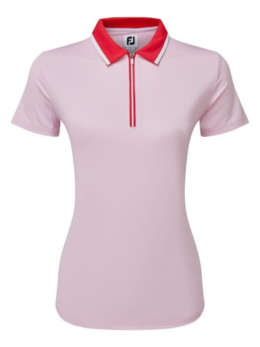 Footjoy Colour Block Lisle Pink/Red S Риза за поло
