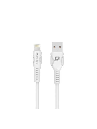 Кабел от USB А(м) към Lightning(м), 1m, бял