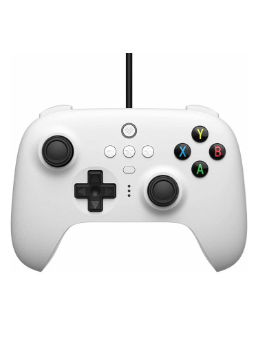 Геймпад 8Bitdo Ultimate Wired Controller White, за Nintendo Switch/PC, USB, бял