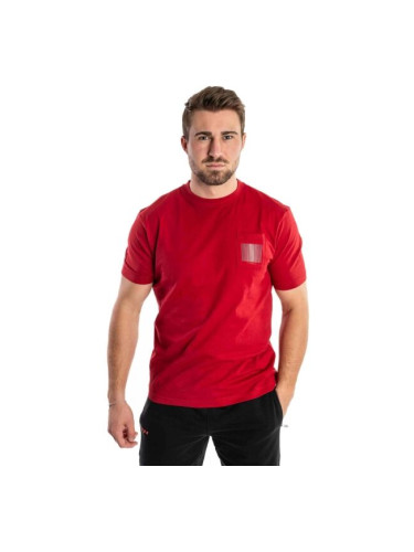 Kappa LOGO FISCA Мъжка тениска, червено, размер