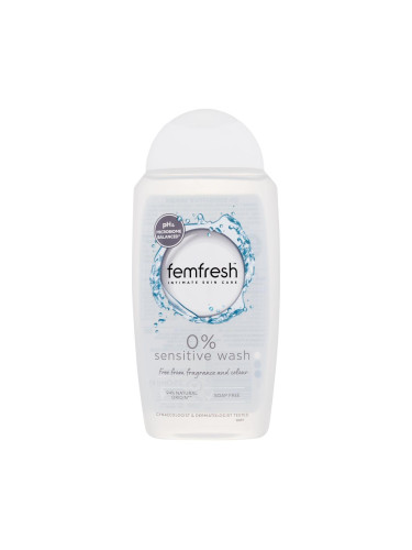 Femfresh 0% Sensitive Wash Интимна хигиена за жени 250 ml