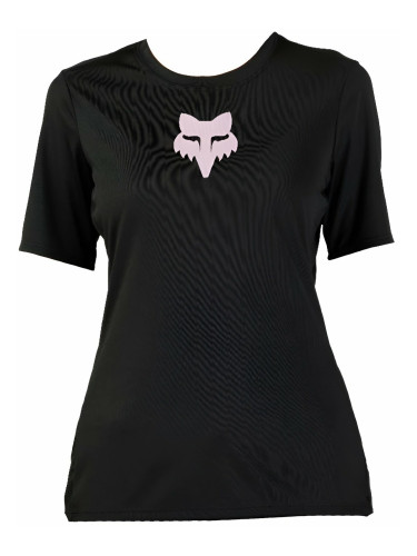 FOX Womens Ranger Foxhead Short Sleeve Jersey Black L