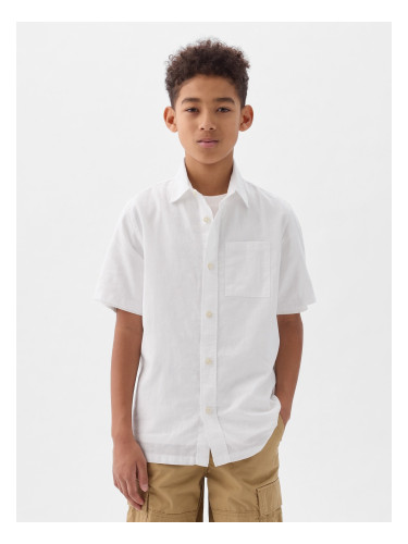 White Boys' Linen Shirt GAP
