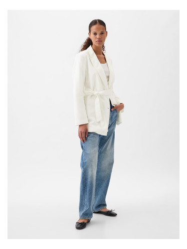 GAP Linen Blazer with Belt - Women's
