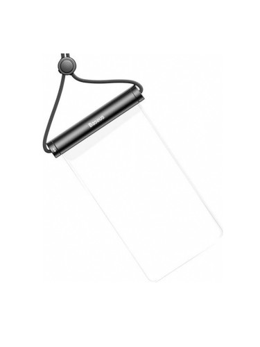 Калъф универсален, джоб, Baseus FMYT000001, водоустойчив IPX8, до 7.2", ремък за закачане на врата или китката, прозрачен