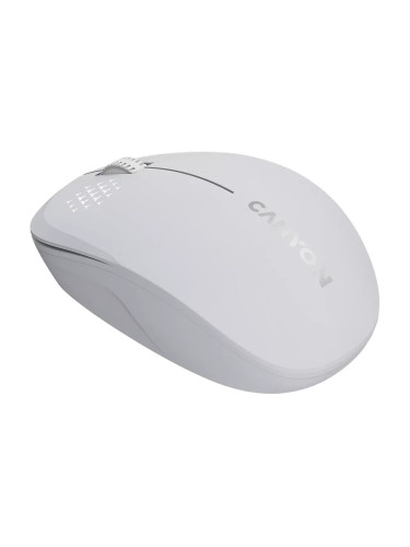 Мишка Canyon MW-04 (CNS-CMSW04W) (нарушена опаковка), оптична (1200dpi), безжична, Bluetooth, бяла