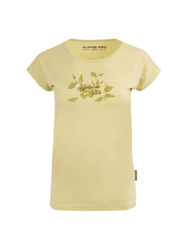 ALPINE PRO ELFA Дамска тениска, светло-зелено, размер