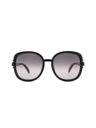 Gucci Gg1068Sa 001 57 - квадратна слънчеви очила, дамски, черни