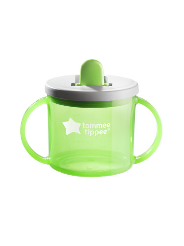 Първа детска чаша Essentials First Cup Tommee Tippee, зелена