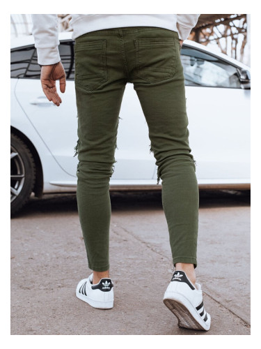 Men's Green Denim Dstreet Pants