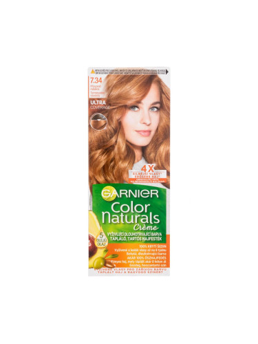 Garnier Color Naturals Créme Боя за коса за жени 40 ml Нюанс 7,34 Natural Copper увредена кутия
