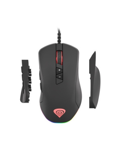 Мишка Genesis Gaming Mouse Xenon 770 NMG-1473, оптична (10,200 dpi), USB, гейминг, RGB подсветка, черна