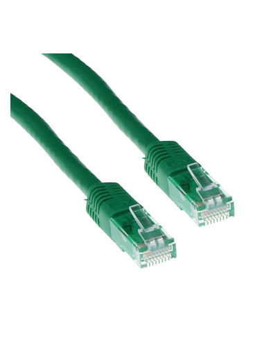 Пач кабел ACT IB8701, U/UTP, Cat6, 0.5m, зелен, bulk