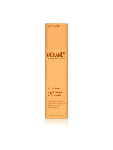 Attitude Oceanly Night Cream озаряващ нощен крем с витамин С 30 гр.