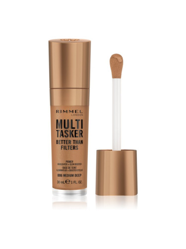 Rimmel Multi-Tasker Better Than Filters озаряваща база да уеднакви цвета на кожата цвят 006 Medium Deep 30 мл.