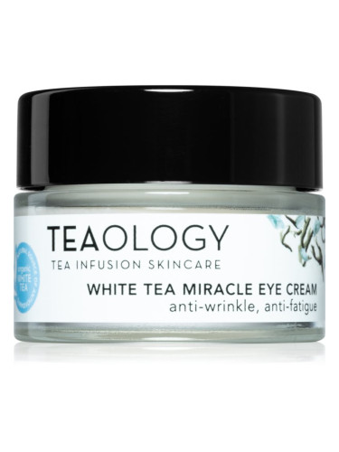 Teaology Anti-Age White Tea Miracle Eye Cream крем за околоочната зона за коригиране на тъмни кръгове и бръчки 15 мл.