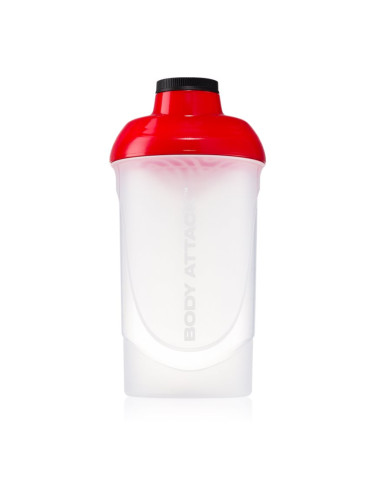 Body Attack Shaker спортен шейкър не съдържа BPA боя Transparent 600 мл.
