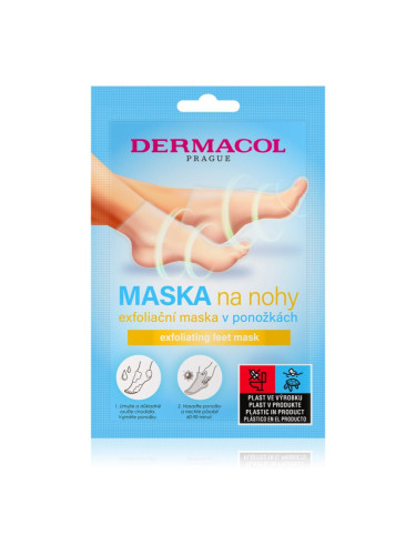 Dermacol Feet Mask ексфолиращи чорапи за омекотяване и хидратиране кожата на краката. 1 бр.