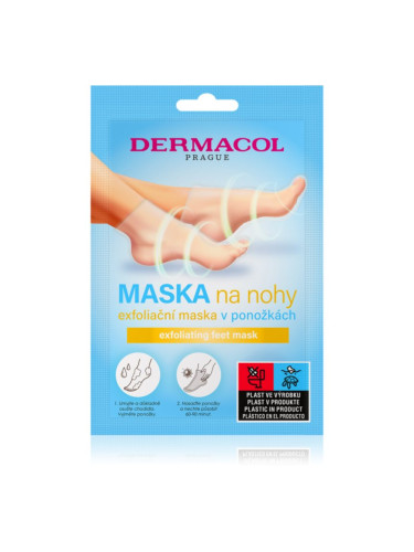 Dermacol Foot Mask Exfoliating ексфолиращи чорапи за омекотяване и хидратиране кожата на краката. 1 чифт