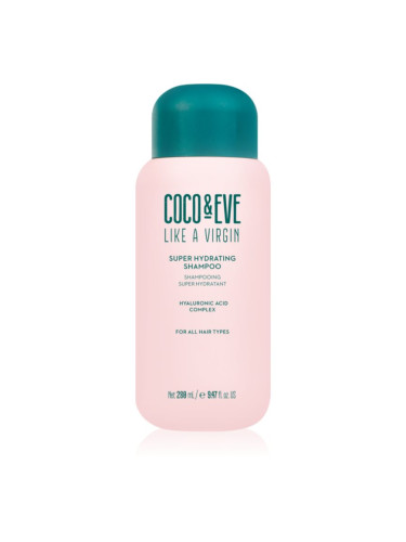 Coco & Eve Like A Virgin Super Hydrating Shampoo хидратиращ шампоан за блясък и мекота на косата 288 мл.