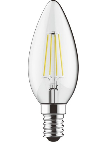 Лампа LED Filament E14 Candle 5W 2700K Dimmable Step  (10 τεμάχια)