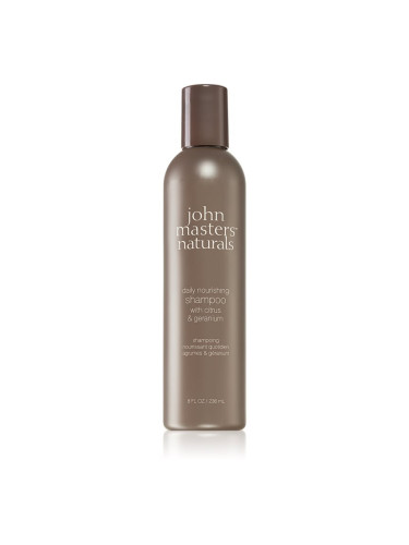 John Masters Organics Citrus & Geranium Daily Nourishing Shampoo подхранващ шампоан за ежедневна употреба 236 мл.